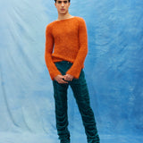 TEAL COILED TROUSERS