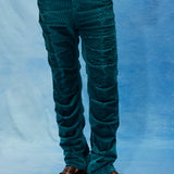 TEAL COILED TROUSERS