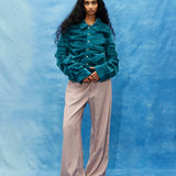 TEAL COILED CORDUROY JACKET