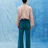 TEAL CORDUROY TROUSERS