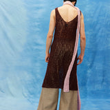 BROWN LOOPY DRESS